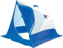 Палатка зимняя, 2-скатная, Oxford, 210 D, PU 1000, бело-синяя